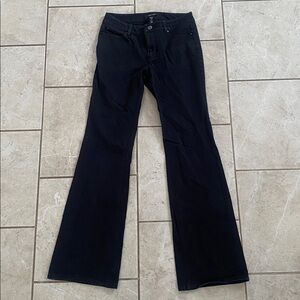 WHBM Black Skinny Flare Jeans 0R